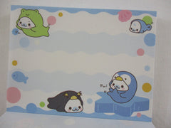 Cute Kawaii San-X Mamegoma Seal Mini Notepad / Memo Pad - W - 2009 Vintage