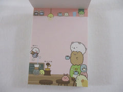 Cute Kawaii San-X Sumikko Gurashi Cafe Mini Notepad / Memo Pad - A - 2015 - Rare HTF