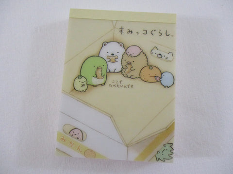 Cute Kawaii San-X Sumikko Gurashi Mini Notepad / Memo Pad - B - 2013 - Rare HTF
