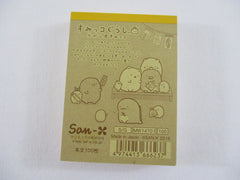 Cute Kawaii San-X Sumikko Gurashi Market Shops Mini Notepad / Memo Pad - A - 2016 - Rare HTF