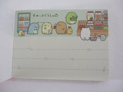 Cute Kawaii San-X Sumikko Gurashi Market Shops Mini Notepad / Memo Pad - C - 2016 - Rare HTF