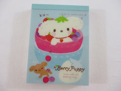 Vintage Rare VHTF - Cute Kawaii San-X Berry Puppy Mini Notepad / Memo Pad - E - Stationery Penpal Gift