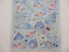 Cute Kawaii San-X Jinbesan Whale Sticker Sheet 2020 - A - for Planner Journal Scrapbook Craft
