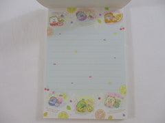Cute Kawaii San-X Sumikko Gurashi Pen Pen Fruits Vacation  4 x 6 Inch Notepad / Memo Pad - B - Stationery Designer Paper Collection