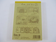 Cute Kawaii San-X Sumikko Gurashi Food Theme Shirokuma ga soup 4 x 6 Inch Notepad / Memo Pad - A - Stationery Designer Paper Collection