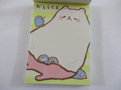 Cute Kawaii Crux Bear and Penguin Mini Notepad / Memo Pad - Stationery Design Writing Collection