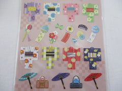 Cute Kawaii Mind Wave Beautiful Kimono Sticker Sheet - for Journal Planner Craft Organizer Calendar