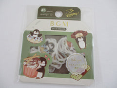 Cute Kawaii BGM So Yummy Series Flake Stickers Sack - Chocolate Penguin - for Journal Agenda Planner Scrapbooking Craft