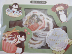 Cute Kawaii BGM So Yummy Series Flake Stickers Sack - Chocolate Penguin - for Journal Agenda Planner Scrapbooking Craft