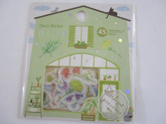 Cute Kawaii BGM Flowers Series Flake Stickers Sack - Green House Garden - for Journal Agenda Planner Scrapbooking Craft
