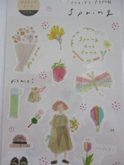 Cute Kawaii Kamiiso Spring Sticker Sheet - for Journal Planner Craft