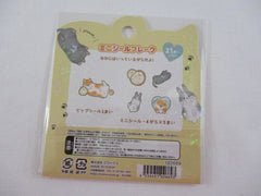 Cute Kawaii Crux Dog Cat Hedgehog Rabbit Onaka Nadete Stickers Flake Sack - for Journal Planner Craft Scrapbook Collectible
