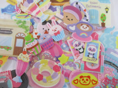 Cute Kawaii Cat Bear Bunny Panda Cafe Food Restaurant Flake Stickers - 40 pcs - for Journal Planner Craft Scrapbook