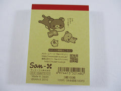 Cute Kawaii San-X Rilakkuma Bonjour Mini Notepad / Memo Pad - C - Vintage