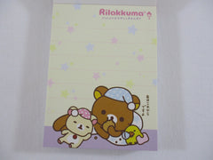 Cute Kawaii San-X Rilakkuma Good Night Mini Notepad / Memo Pad - B - Vintage