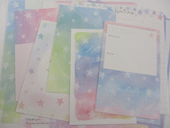 Cute Kawaii Kamio Night Melody Stars Letter Sets Stationery - writing paper envelope