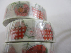 Cute Kawaii Shinzi Katoh Washi / Masking Deco Tape - Basketful Strawberries - for Scrapbooking Journal Planner Craft