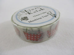 Cute Kawaii Shinzi Katoh Washi / Masking Deco Tape - Basketful Strawberries - for Scrapbooking Journal Planner Craft