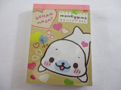 Cute Kawaii San-X Mamegoma Seal Mini Notepad / Memo Pad - B - 2010 Vintage