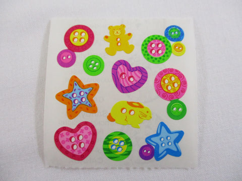 Sandylion Buttons Sticker Sheet / Module - Vintage & Collectible