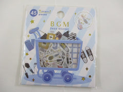 Cute Kawaii BGM Cartful Series Flake Stickers Sack - Ready for Work School Outfit Wardrobe Beauty - for Journal Agenda Planner Scrapbooking Craft