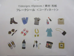 Cute Kawaii BGM Cartful Series Flake Stickers Sack - Ready for Work School Outfit Wardrobe Beauty - for Journal Agenda Planner Scrapbooking Craft