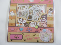 Cute Kawaii BGM Flake Stickers Sack - Cat Activities Busy Schedule - for Journal Agenda Planner Scrapbooking Craft