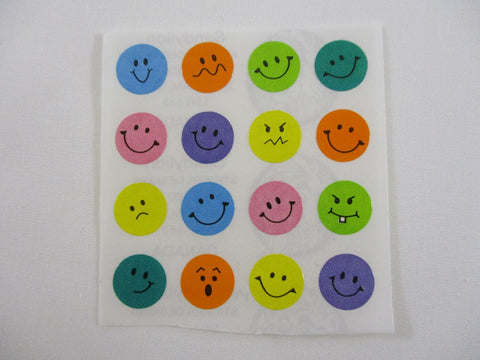 Sandylion Smiley Face Sticker Sheet / Module - Vintage & Collectible
