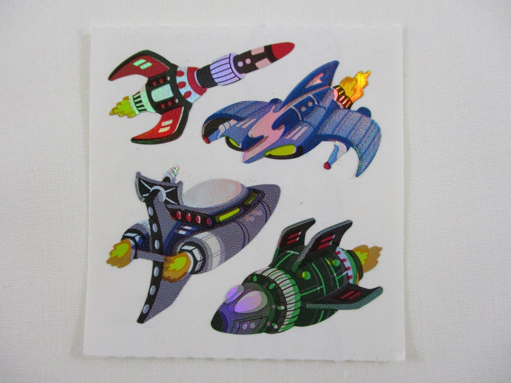 Sandylion Rockets Shiny Sticker Sheet / Module - Vintage & Collectible