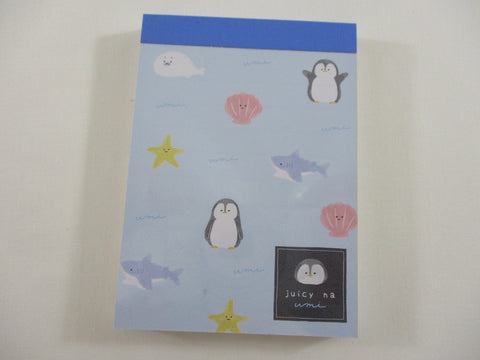 Cute Kawaii Kamio Shark Penguin Seal juicy na Mini Notepad / Memo Pad - Stationery Designer Paper Collection