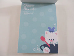 Cute Kawaii  Q-Lia Cat Cream Biscuit Mini Notepad / Memo Pad - Stationery Designer Paper Collection