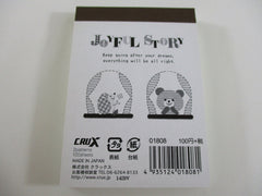 Cute Kawaii Crux Bear Joyful story Mini Notepad / Memo Pad - Stationery Designer Paper Collection
