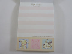 Cute Kawaii Kamio Pikachu Pokemon Nintendo Game Freak Mini Notepad / Memo Pad - Stationery Designer Paper Collection