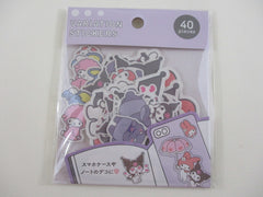 Cute Kawaii Kuromi My Melody Characters Flake Stickers Sack 2021