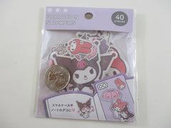 Cute Kawaii Kuromi My Melody Characters Flake Stickers Sack 2021