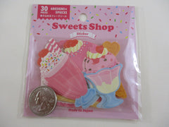 Cute Kawaii Gaia Write on Stickers Sweets Shop Flake Stickers Sack - for Journal Planner Agenda Craft Scrapbook