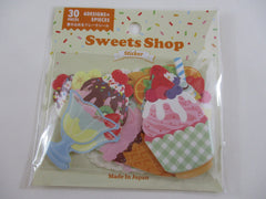 Cute Kawaii Gaia Write on Stickers Sweets Shop Flake Stickers Sack - for Journal Planner Agenda Craft Scrapbook