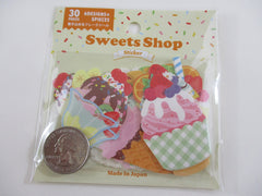 Cute Kawaii Gaia Write on Stickers Sweets Shop Flake Stickers Sack - for Journal Planner Agenda Craft Scrapbook