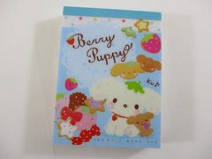 Vintage Rare VHTF - Cute Kawaii San-X Berry Puppy Mini Notepad / Memo Pad - D - Stationery Penpal Gift