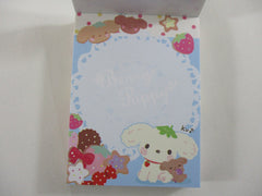 Vintage Rare VHTF - Cute Kawaii San-X Berry Puppy Mini Notepad / Memo Pad - D - Stationery Penpal Gift