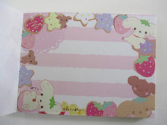 Vintage Rare VHTF - Cute Kawaii San-X Berry Puppy Mini Notepad / Memo Pad - D - Stationery Penpal Gift