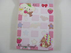 Vintage Rare VHTF - Cute Kawaii San-X Berry Puppy Mini Notepad / Memo Pad - B - Stationery Penpal Gift