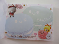 Cute Kawaii Kamio Bear Cafe Cafe I Mini Notepad / Memo Pad - Stationery Design Writing - Vintage Collectible