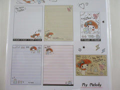 Cute Kawaii Sanrio My Melody Rabbit Letter Set Pack - Stationery Writing Paper Envelope Pen Pal - Collectible - Preowned