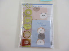 Crux Fluffy Hedgehog Cat Bear Panda MINI Letter Set Pack - Stationery Writing Note Paper Envelope