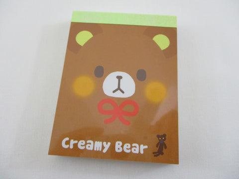 Cute Kawaii Q-Lia Bear Creamy Mini Notepad / Memo Pad - Stationery Design Writing Collection