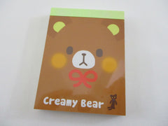 Cute Kawaii Q-Lia Bear Creamy Mini Notepad / Memo Pad - Stationery Design Writing Collection