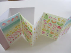 Cute Kawaii Qlia Sticker Sheet fold to mini booklet - Fresh Fruits - for Journal Planner Craft Organizer Calendar