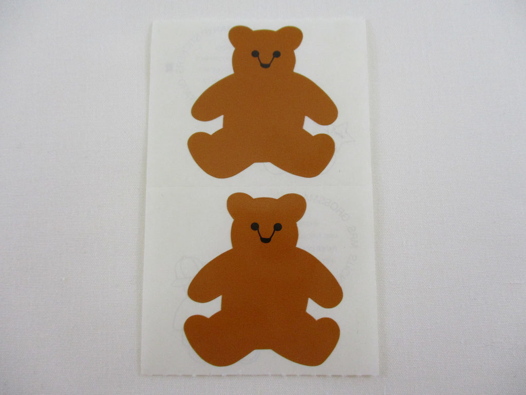 Mrs Grossman Bears Sticker Sheet / Module - Vintage & Collectible - for Scrapbook Journal Planner Diary Notebook Decor Gift