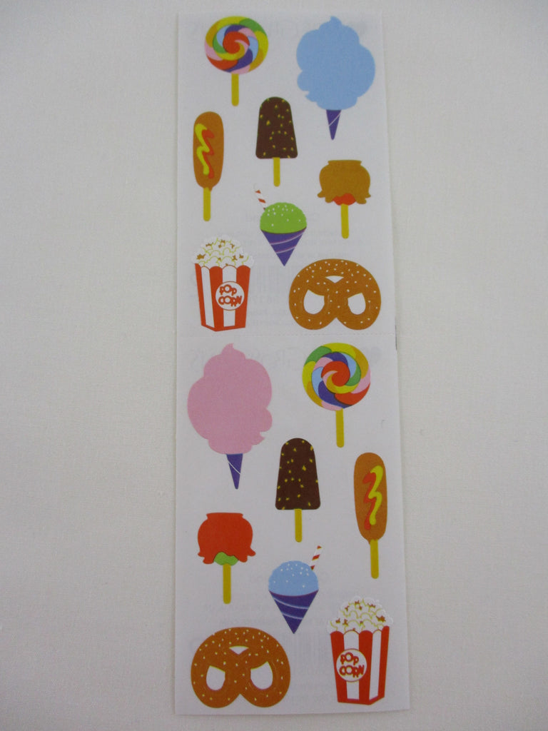 Mrs Grossman 2 x 6.5 Carnival Food Sticker Sheet / Module - Vintage & Collectible
